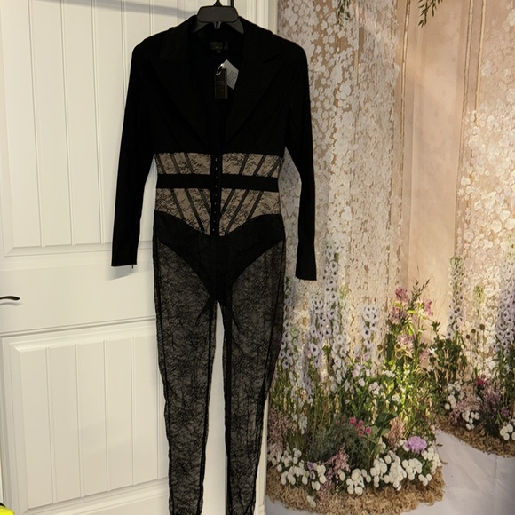 Michael Costello x REVOLVE Claudette Jumpsuit in Black - Picture 6 of 9